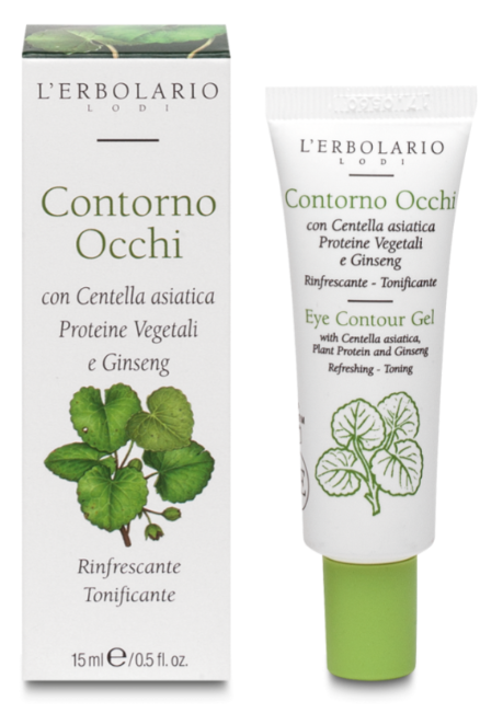 Gel Contorno Occhi con Centella Asiatica, Proteina Vegetali e Ginseng 15ml