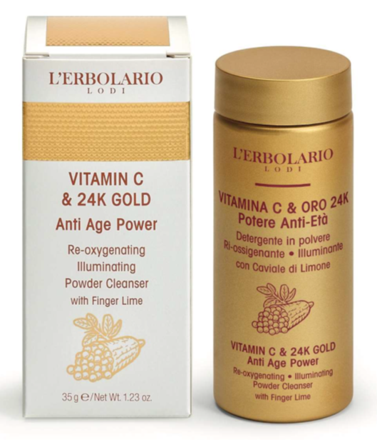 Vitamina C & ORO 24K Detergente in Polvere 35g