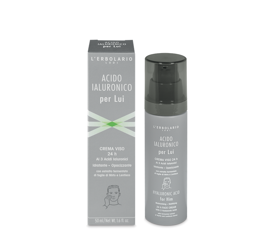 Acido Ialuronico per Lui Crema Viso 24h 50ml